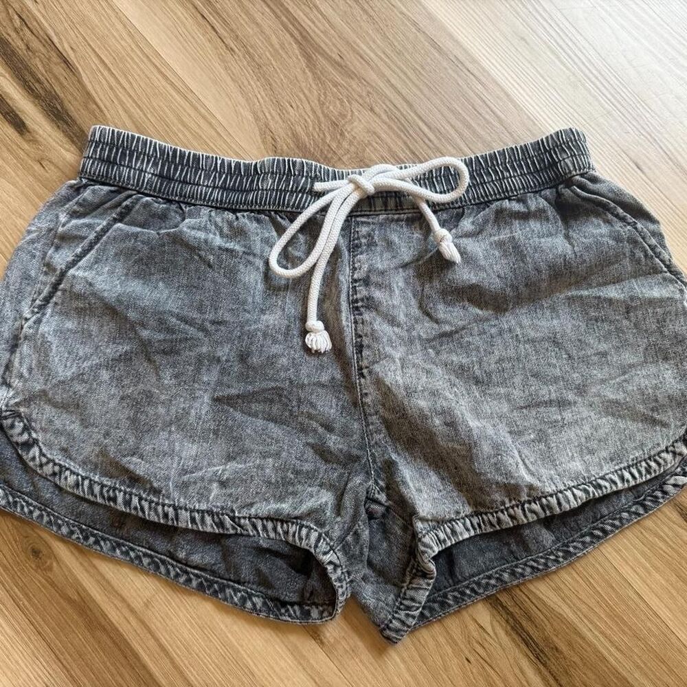 Vanilla-star Women's Grey and Blue Shorts